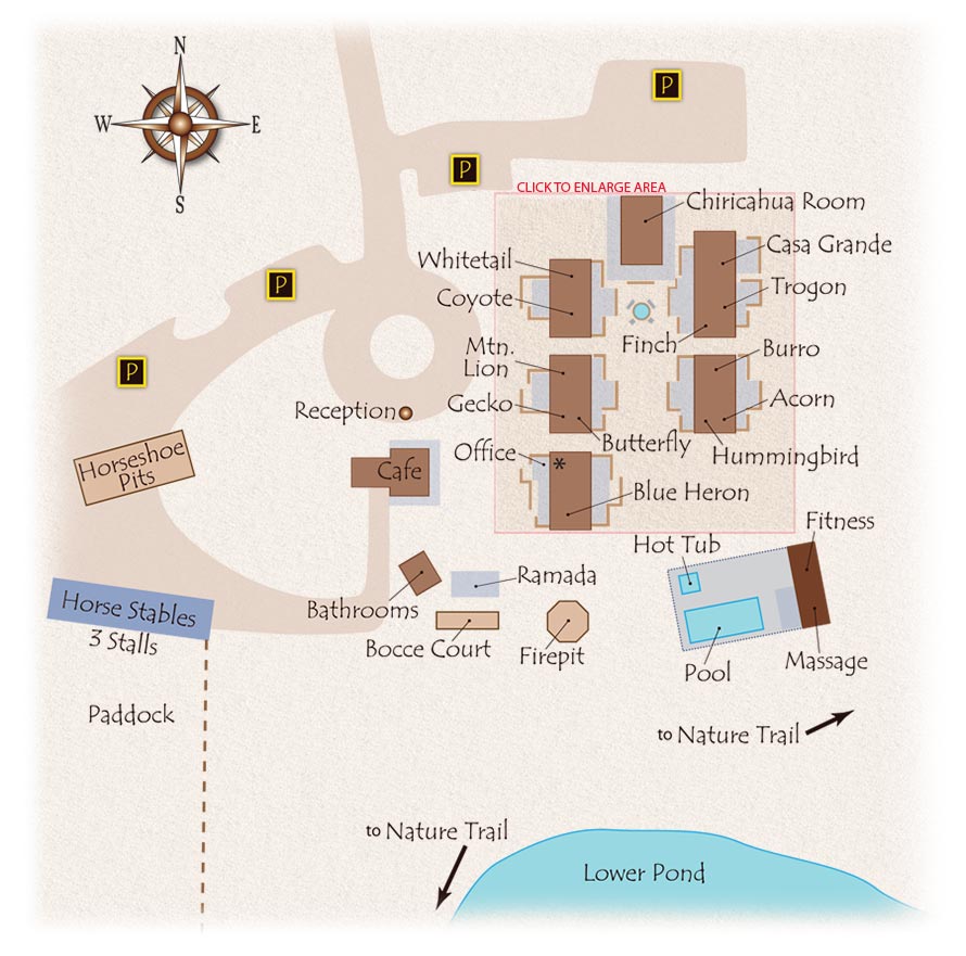 Sunglow Ranch Site Map